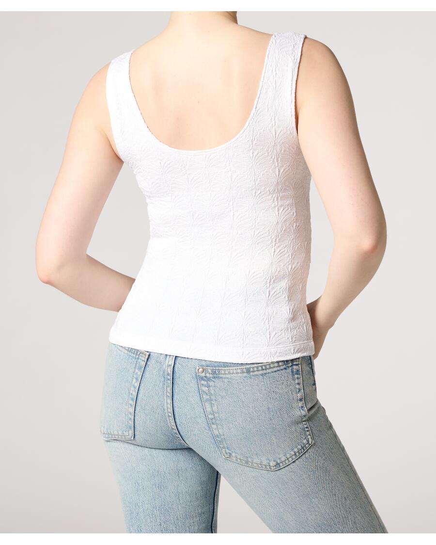 Tanktop met stretch voor Dames, wit