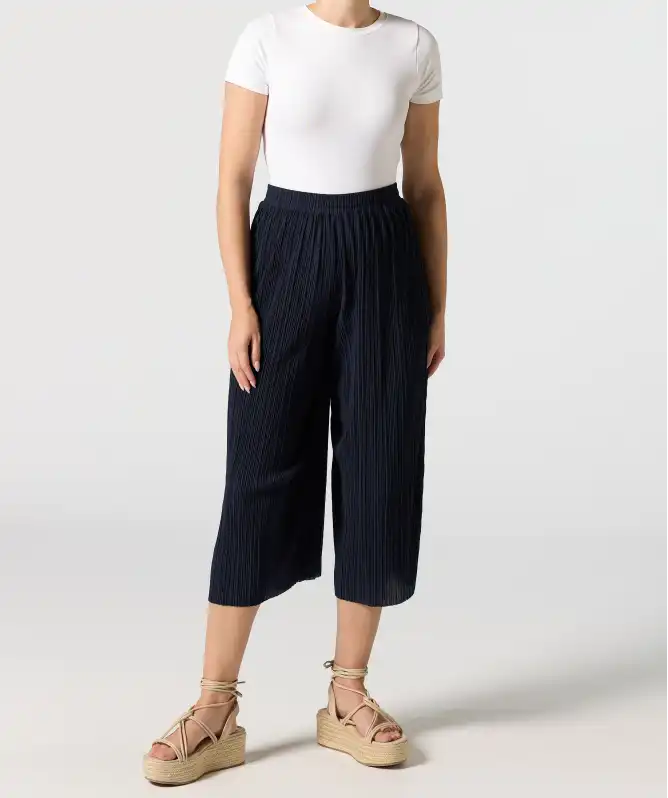 Plissee-Culotte in 7/8-Länge