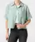 Blouse kort mintgroen