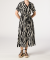 Midi-jurk met zebrapatroon zebraprint