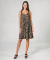 Jurk mouwloze luipaardprint luipaardprint