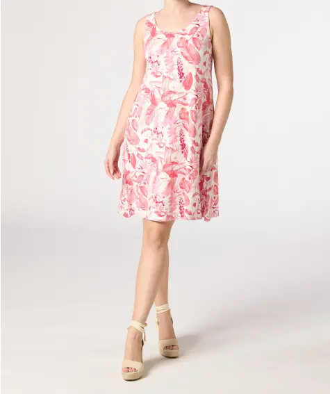 Kleid mit pinkem Muster