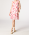 Kleid mit pinkem Muster pink bedruckt