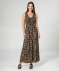 Ärmelloses Kleid Leopardendruck