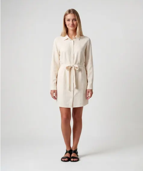 Kleid mit Leinenanteil