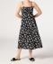 Schwarzes Kleid mit Blumen schwarz/weiß