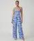Jumpsuit mit Allover-Print blau/weiß