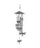 Windspiel aus Metall silbergrau