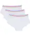 Pantys mit mehrfarbigem Bund weiß