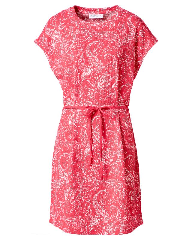 T-shirt dress for women, hot pink printed (KiK Pinkes Shirt-Kleid (pink bedruckt)) — KiK, authentic German product in Morocco