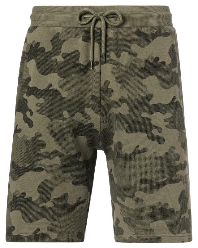 شورت سويت بنقشة التمويه للرجال، بطبعة مموهة (KiK Sweatshorts Camouflage (Tarndruck)) — KiK, منتج ألماني أصلي في المغرب