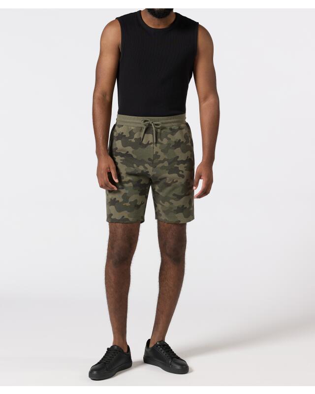 شورت سويت بنقشة التمويه للرجال، بطبعة مموهة (KiK Sweatshorts Camouflage (Tarndruck)) — KiK, منتج ألماني أصلي في المغرب