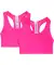 Bustiers mit Netzstoff neon pink
