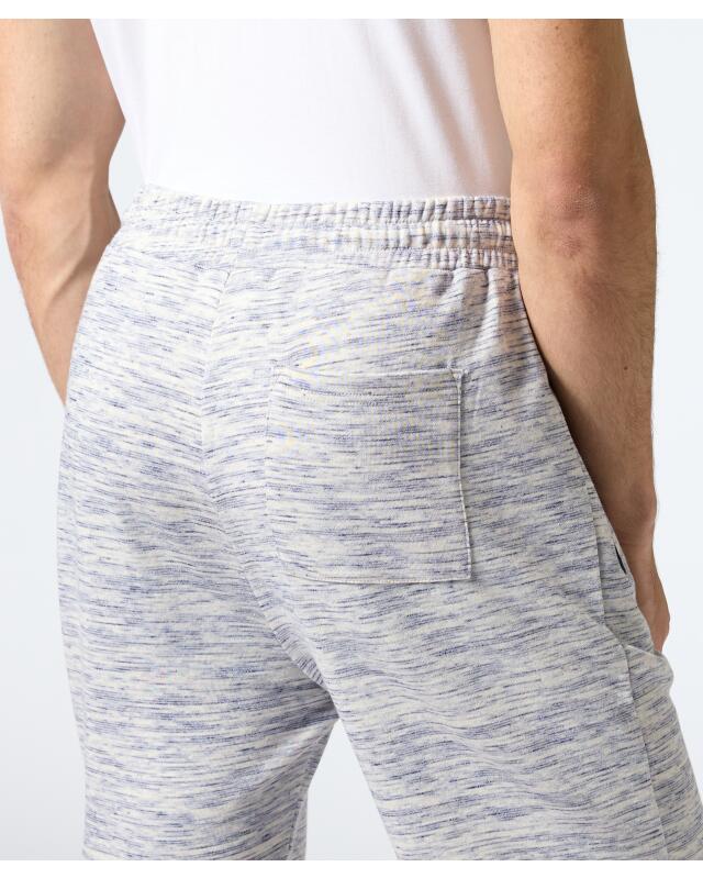 Short chiné homme, blanc/bleu (KiK Melange-Shorts (weiß/blau)) — KiK, produit allemand authentique au Maroc
