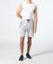 Melange-Shorts weiß/blau