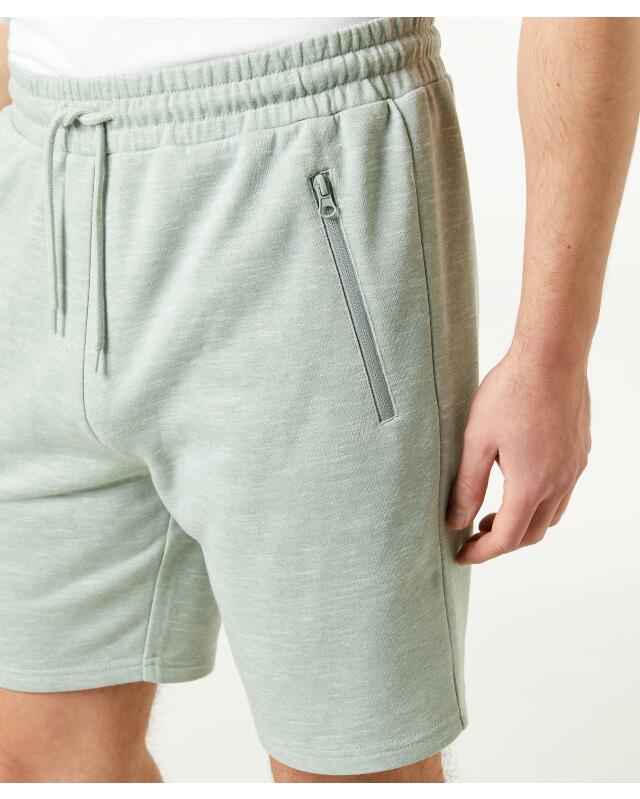 Marl shorts for men, light green (KiK Melange-Shorts (hellgrün)) — KiK, authentic German product in Morocco