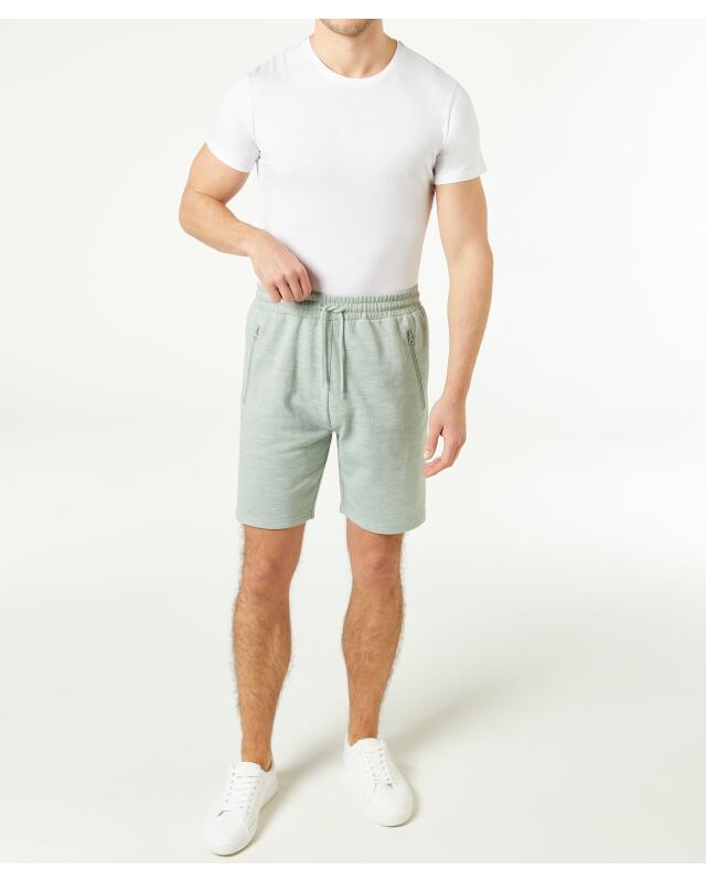 Marl shorts for men, light green (KiK Melange-Shorts (hellgrün)) — KiK, authentic German product in Morocco
