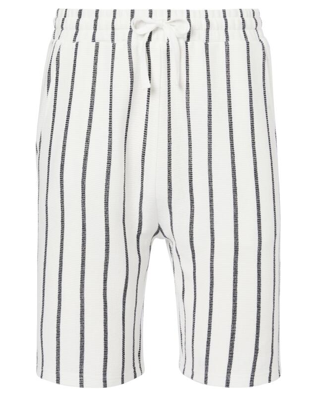 Short à rayures homme, blanc cassé (KiK Gestreifte Shorts (offwhite)) — KiK, produit allemand authentique au Maroc