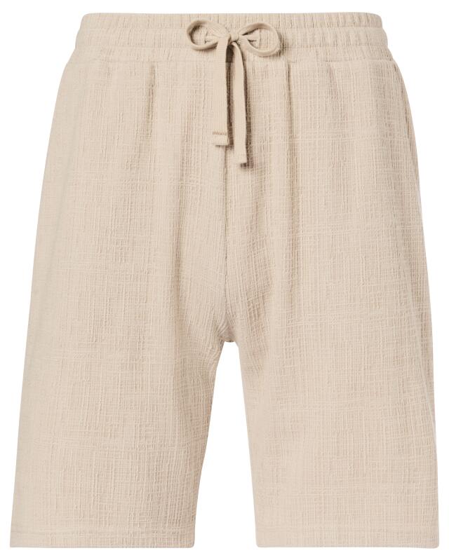 Textured Bermuda-length shorts for men, natural (KiK Strukturierte Shorts in Bermudalänge (naturfarben)) — KiK, authentic German product in Morocco