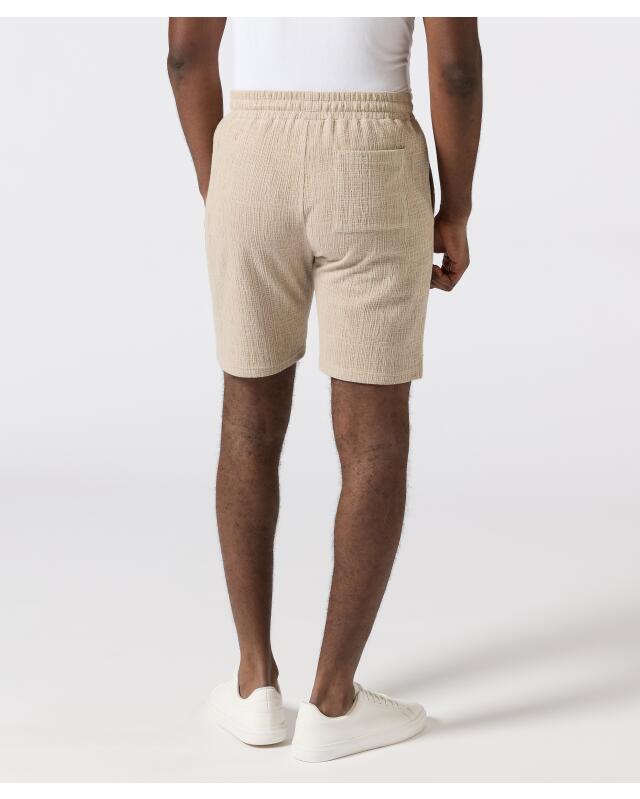 Textured Bermuda-length shorts for men, natural (KiK Strukturierte Shorts in Bermudalänge (naturfarben)) — KiK, authentic German product in Morocco