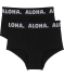 Pantys mit Schriftzug schwarz