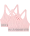 Bustiers met glinsterend garen roze