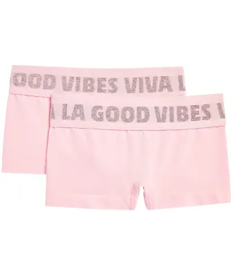 Pantys mit Glitzer-Schriftzug