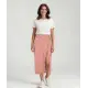 Midi sukně s dlouhým rozparkem