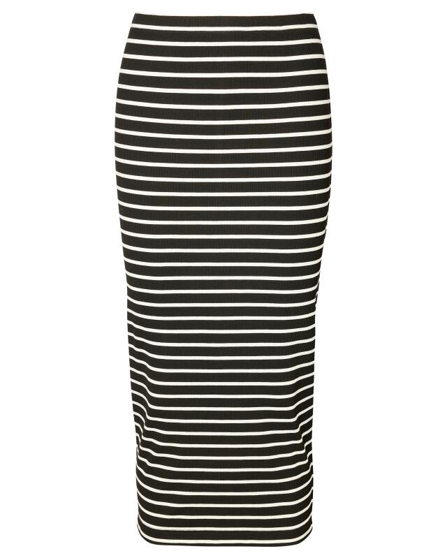 Slim-fit skirt for women, black/white (KiK Schmal geschnittener Rock (schwarz/weiß)) — KiK, authentic German product in Morocco