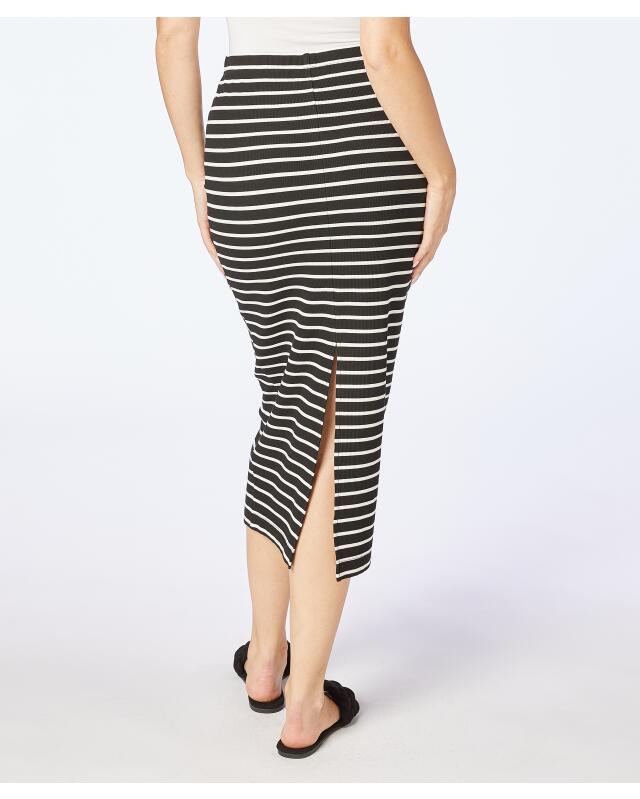 Slim-fit skirt for women, black/white (KiK Schmal geschnittener Rock (schwarz/weiß)) — KiK, authentic German product in Morocco