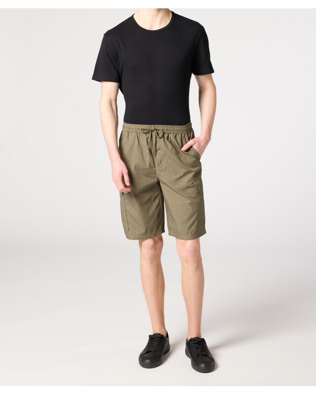 Cotton cargo shorts for men, khaki (KiK Cargo-Shorts aus Baumwolle (Khaki)) — KiK, authentic German product in Morocco