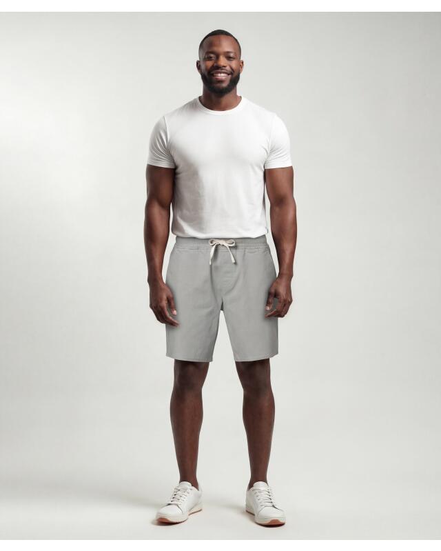 Bermuda-length shorts for men, grey (KiK Shorts in Bermudalänge (grau)) — KiK, authentic German product in Morocco