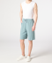 Shorts mit Leinenanteil petrol
