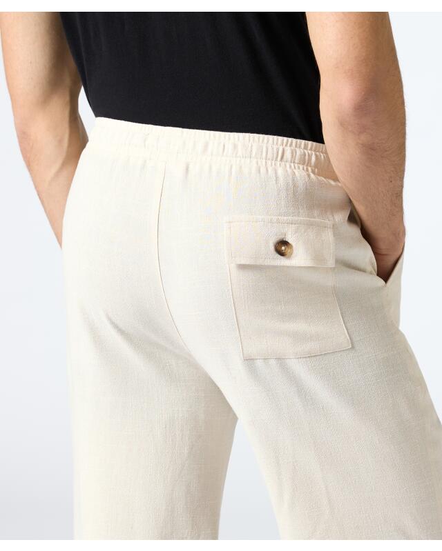 Short contenant du lin homme, écru (KiK Shorts mit Leinenanteil (naturfarben)) — KiK, produit allemand authentique au Maroc