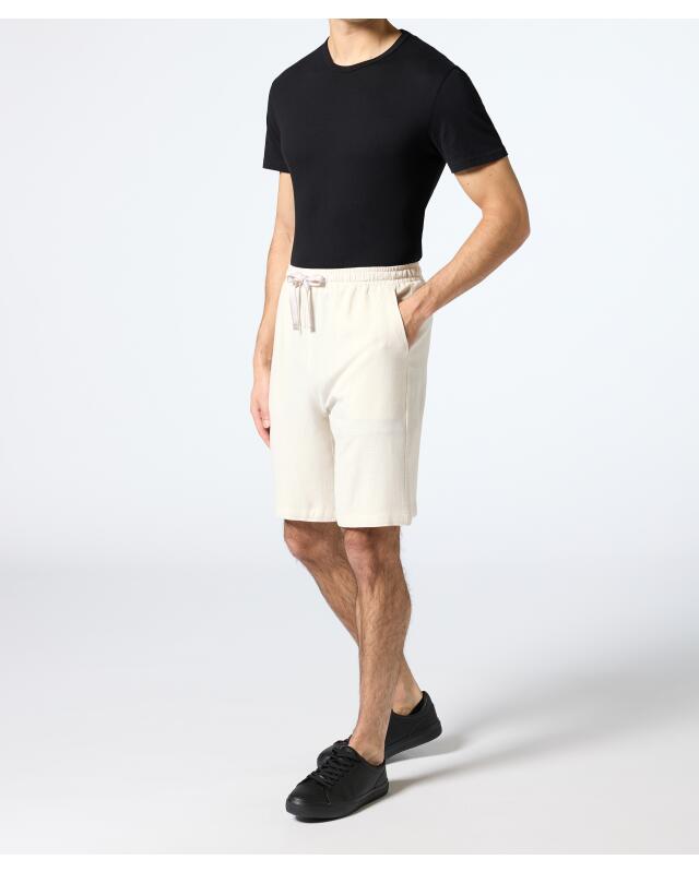 Linen-blend shorts for men, natural (KiK Shorts mit Leinenanteil (naturfarben)) — KiK, authentic German product in Morocco