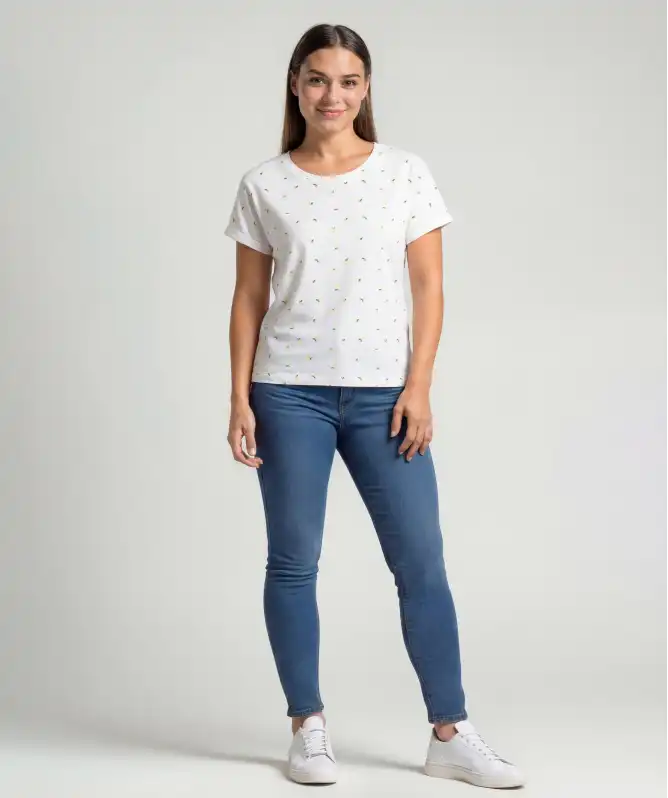 Tričko s ohrnutými rukávy