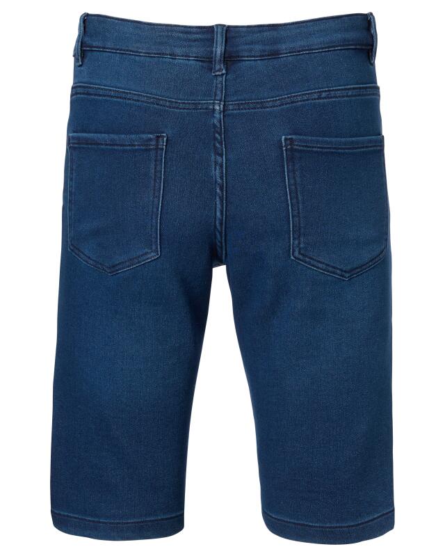 Biker-style denim shorts for men, denim blue (KiK Jeans-Shorts im Biker-Style (jeansblau)) — KiK, authentic German product in Morocco