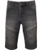 Jeans bermuda in bikerstijl denim zwart