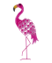 Garten Deko-Flamingo pink