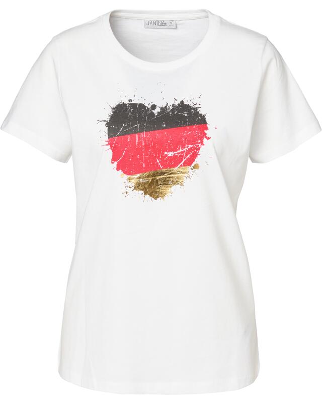 Germany football T-shirt for women, white (KiK Fußball T-Shirt Deutschland (weiß)) — KiK, authentic German product in Morocco