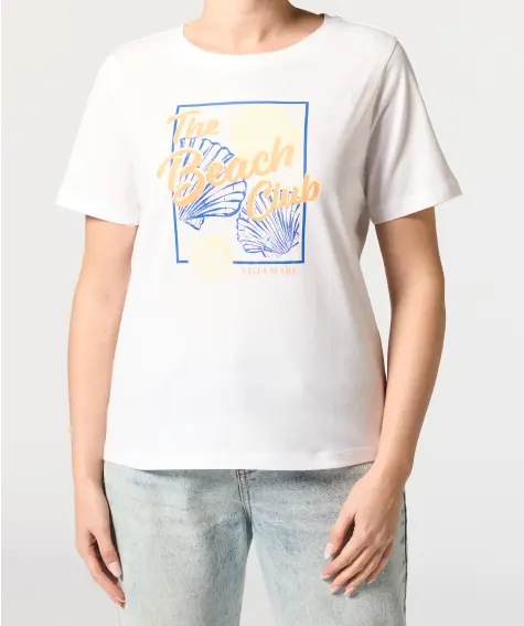 T-Shirt mit sommerlichem Print