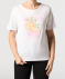 T-Shirt mit sommerlichem Print weiß bedruckt