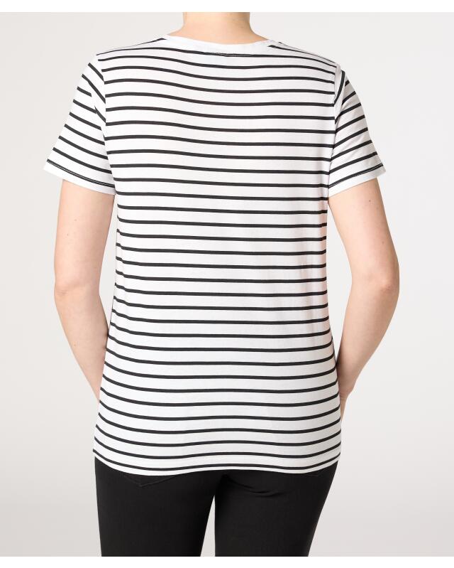 تيشيرت بتصميم شخصية مرخصة للنساء، أبيض/أسود (KiK Lizenz T-Shirt (weiß/schwarz)) — KiK, منتج ألماني أصلي في المغرب