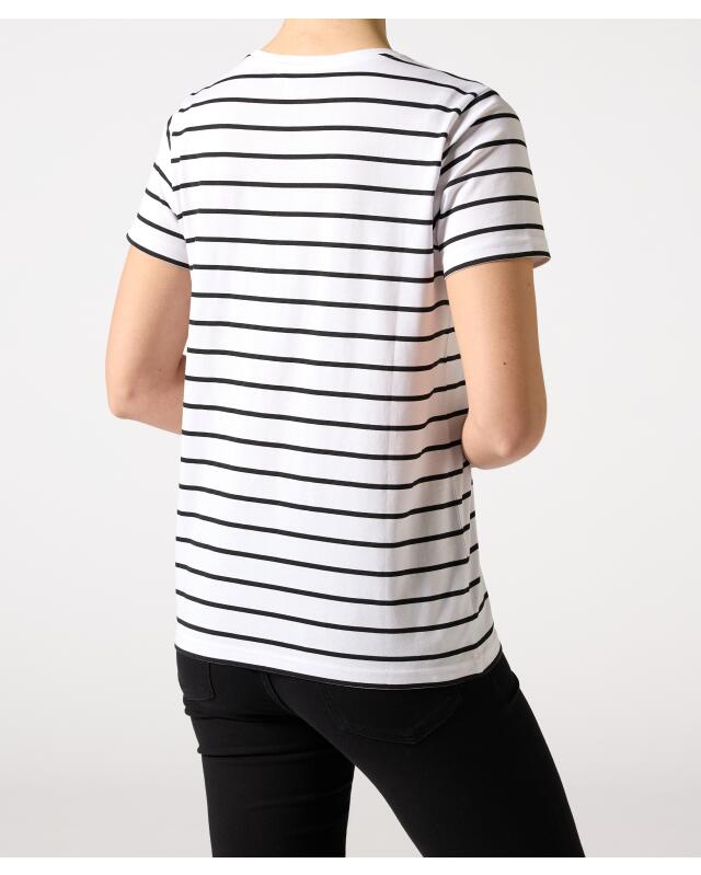 تيشيرت بتصميم شخصية مرخصة للنساء، أبيض كسري مخطط (KiK Lizenz T-Shirt (offwhite gestreift)) — KiK, منتج ألماني أصلي في المغرب