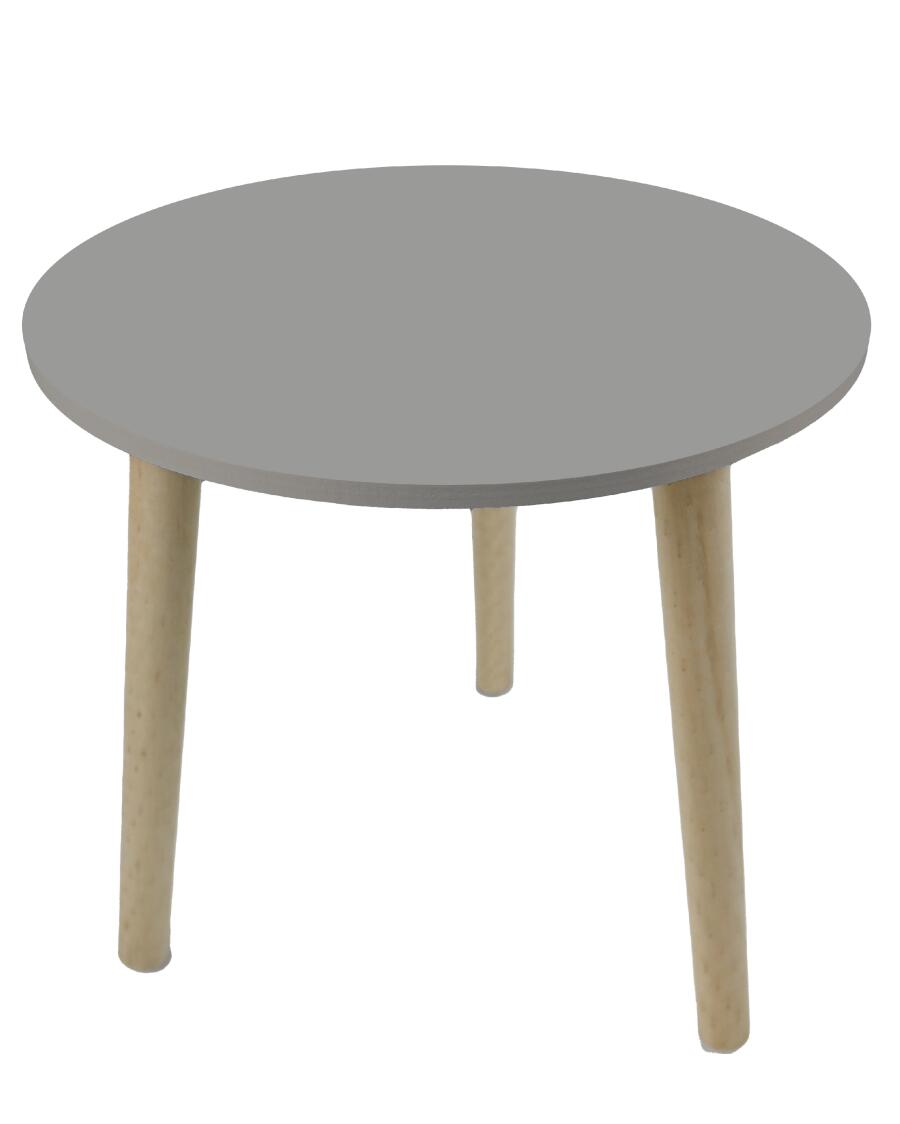 Beistelltisch aus Holz, grau