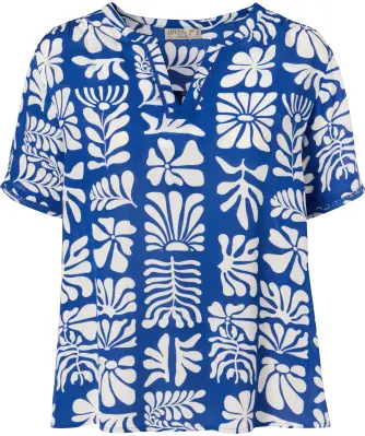 Kurzarm Viskosebluse