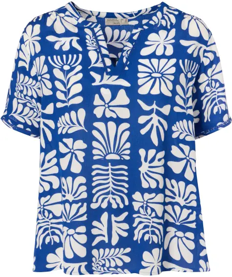 Kurzarm Viskosebluse