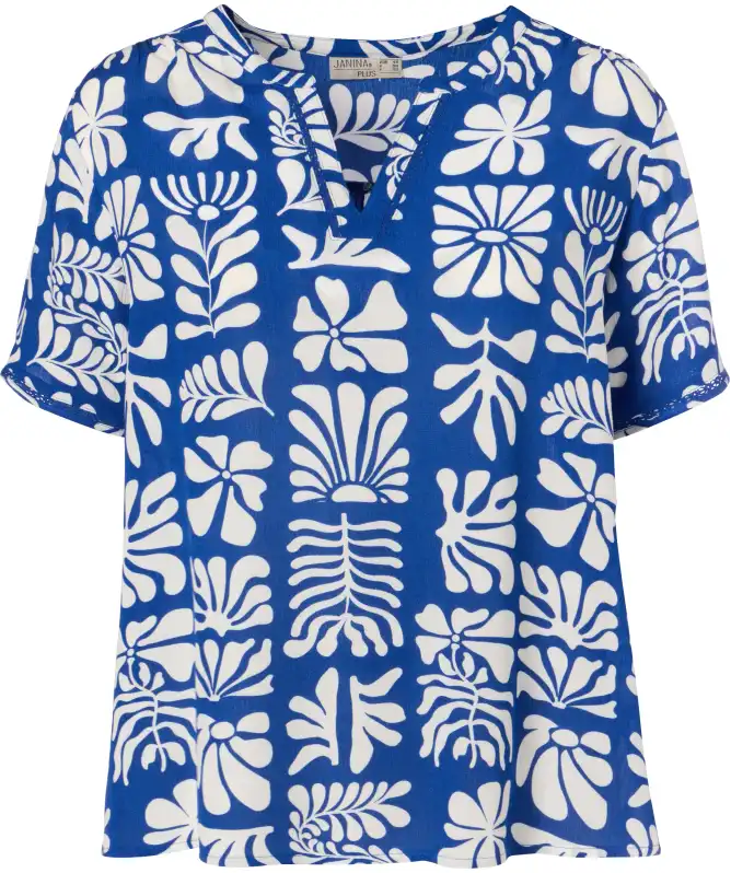 Kurzarm Viskosebluse