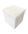 Sitzhocker mit Aufbewahrungsfunktion creme