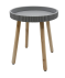 Beistelltisch aus Holz grau